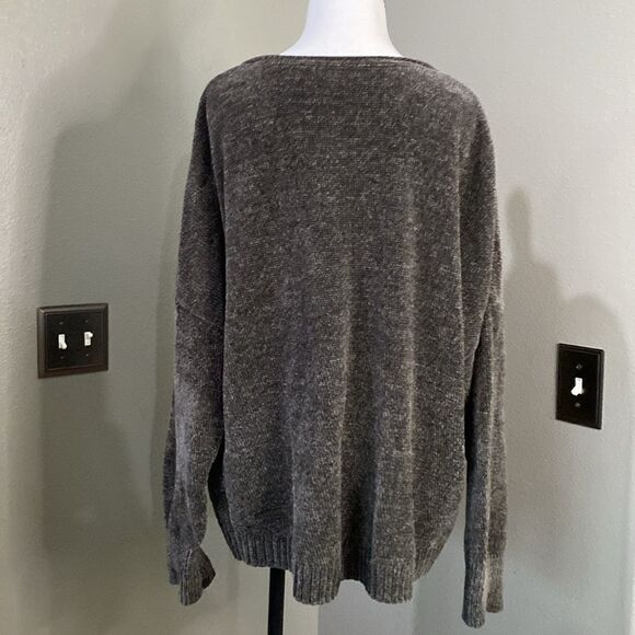 14th and Union super soft Chenille sweater Moss Green - Picture 7 of 8